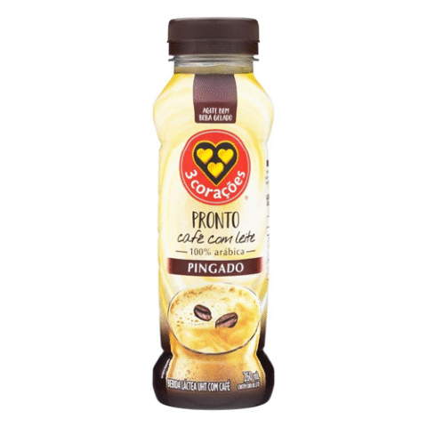 Cappuccino Pronto 3 Corações Café Com Leite Pingado 260ml