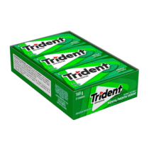 Chiclete Trident Menta Sem Açúcar Caixa com 21 Unidades 8g