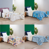 Coberdrom Infantil Bouti Kids Pele De Caneiro Sherpa