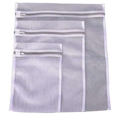 Conjunto de 3 Sacos para Máquina de Lavar Roupas Delicadas P/M/G Oikos