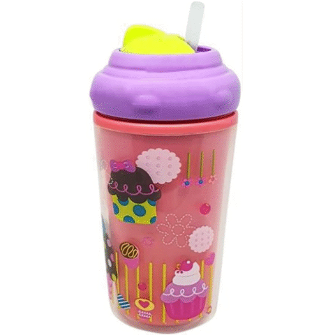 Copo Térmico com Canudo de Silicone Sorvete Multikids Baby
