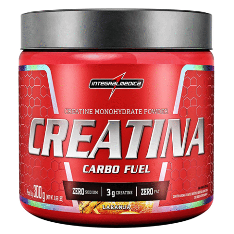 Creatina Carbo Fuel Integralmédica 300g Laranja