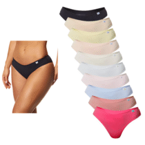 Kit 10 Calcinhas Feminina Biquíni Microfibra Sortida Delrio