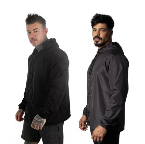 Jaqueta Corta Vento Masculina Impermeavel Capuz Dulk