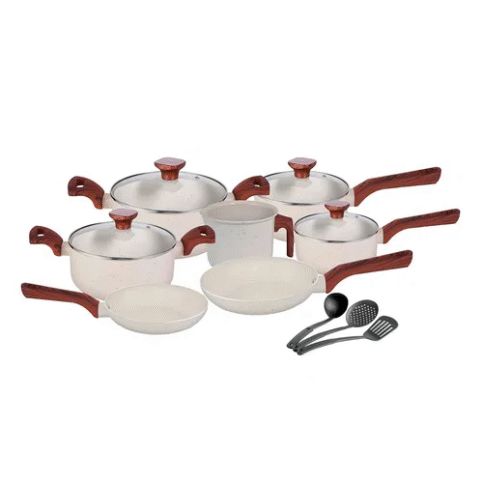 Jogo De Panelas Com 10 Peças Mimo Style Pratic Cook Mármol