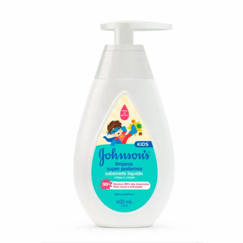 Johnson’s Baby Sabonete Líquido Limpeza Super Poderosa 400ml