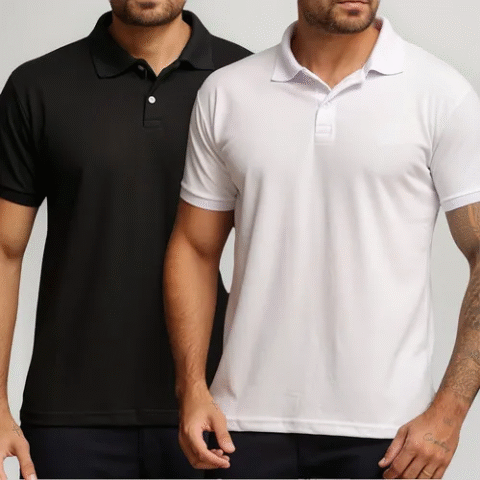 Kit 2 Camisas Polo Piquet Masculina Casual Premium