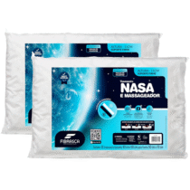 Kit 2 peças Travesseiro Nasa Up3 para fronhas 50x70cm Fibrasca
