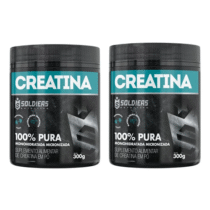 Kit 2 Unidades Creatina Pote 300g Soldiers Nutrition