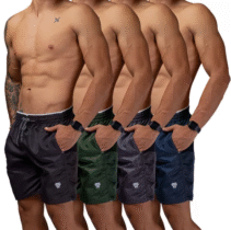 Kit 4 Short Masculino Bermuda Tactel Volgatte