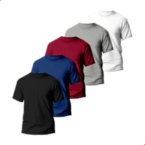 Kit 5 Camisetas Básicas Masculina Dry Fit Veronz