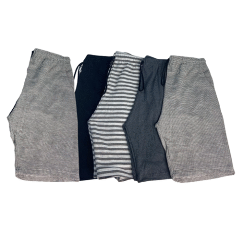 Kit 5 Peças Bermudas de Moletom Com Bolsos Sortidas Califorfit