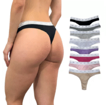 Kit 6 Unidades Calcinha Biquini Fio Dental Algodão Intimates