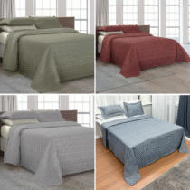 Kit Colcha Cobre Leito 03 Peças Manta Bouti Casal Queen Piquet