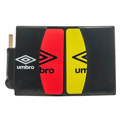 Kit De Arbitro Cartão Vermelho + Amarelo Umbro