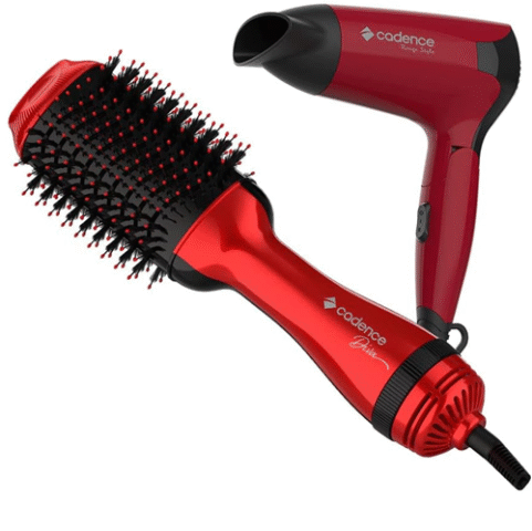 Kit Diva Cadence Escova Alisadora + Secador – 127V