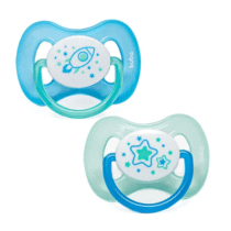 Kit Foguete 2 Chupetas Buba Comfort Noturna