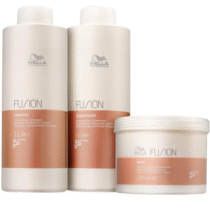 Kit Fusion Wella Shampoo 1L + Condicionador 1L + Mascara 500ml