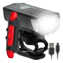 Kit Lanterna E Farol Bicicleta Luz Ultra Led A Prova D’água Coema