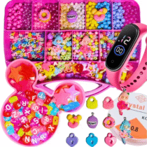 Kit Miçangas Infantil 3500 Peças + 1 Relógio Digital