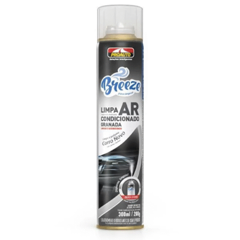 Limpa Ar Condicionado Automotivo Breeze Fragrância Carro Novo 300ml