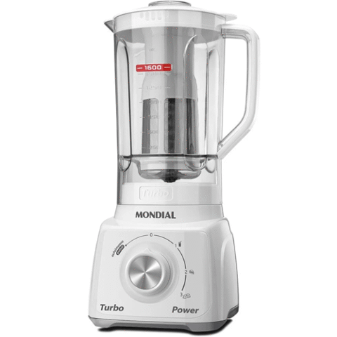 Liquidificador Turbo Power Mondial 550W 2,2L com 3 Velocidades