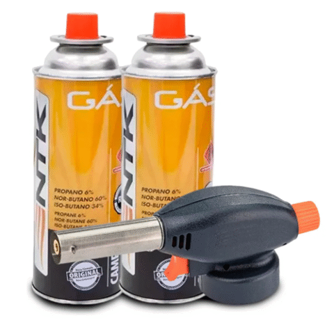 Maçarico Culinário Portátil Cozinha Gourmet + 2 Refil