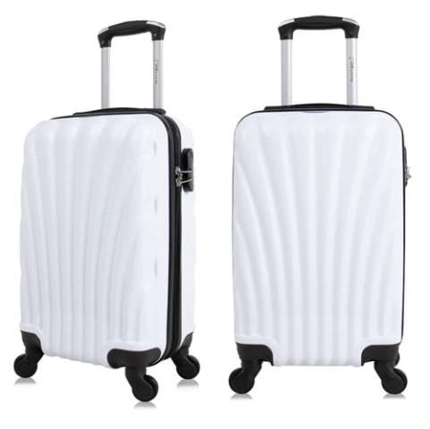 Mala de Viagem Pequena 10Kg De Bordo 4 Rodas Dizy Swiss Move Branca