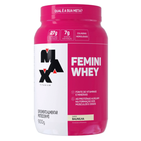 Max Titanium Femini Whey 900g Baunilha