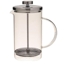 Mimo Style Cafeteira Prensa Francesa Com Tampa De Inox e Alça de Vidro Borossilicato 600ml