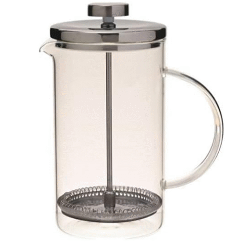 Mimo Style Cafeteira Prensa Francesa Com Tampa De Inox e Alça de Vidro Borossilicato 600ml