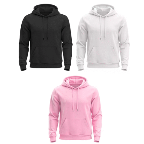 Moletom Liso Algodão Unissex Blusa De Frio Canguru Flanelado