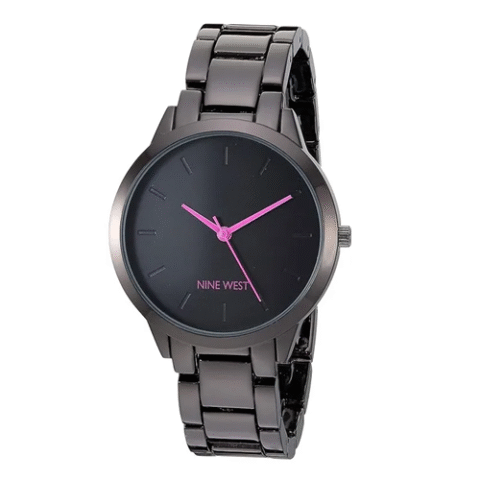 Nine West Relógio Feminino com Pulseira de Metal