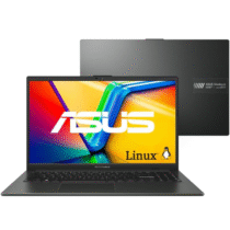 Notebook ASUS VivoBook Go 15 AMD RYZEN 3 7320U 4 GB 128GB SSD KeepOS Mixed Black