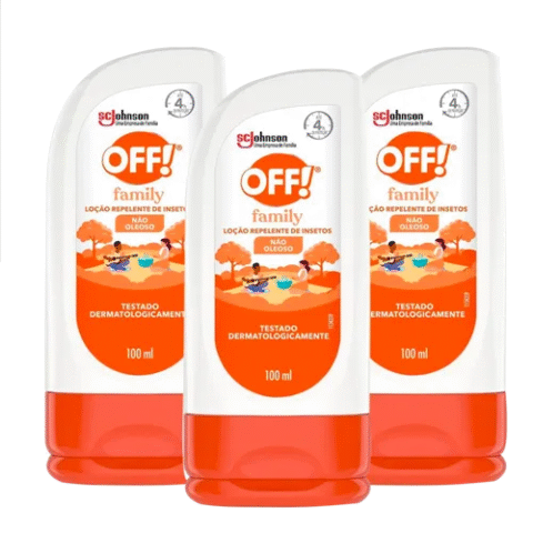 3 Unidades OFF Repelente Family 100ml