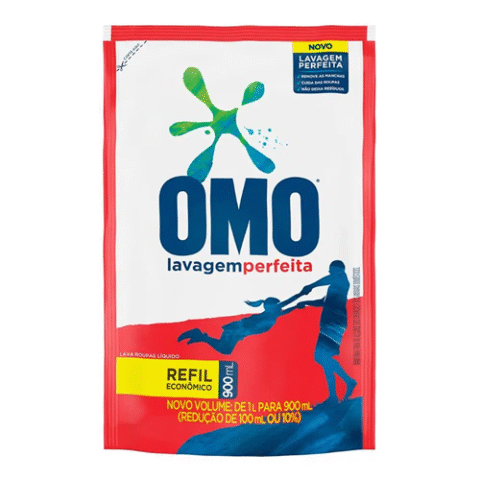 OMO Sabão Líquido Refil Omo Lavagem Perfeita Refil 900ml