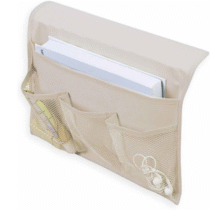 Organizador para Cabeceira de Linho Off White Oikos
