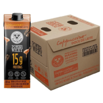 Pack 12 Unidades Bebida Láctea 3 Corações Cappuccino Power Whey Doce de Leite 15g 250ml