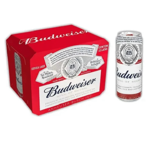 Pack 12 Unidades Budweiser Lata 473ml