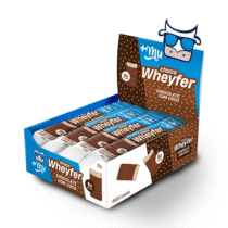 Pack 12 unidades +Mu Chocowheyfer Proteico Sabor Chocolate com Coco 300g