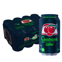 Pack 12 unidades Refrigerante Zero Guaraná 350ml