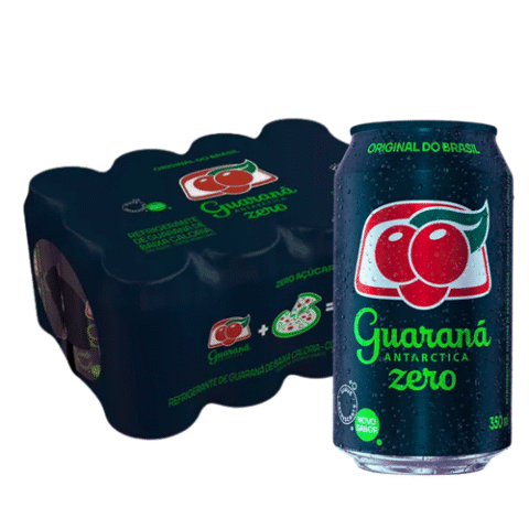 Pack 12 unidades Refrigerante Zero Guaraná 350ml
