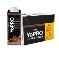 Pack 12 Unidades YoPRO Chocolate 15g Proteínas 250ml