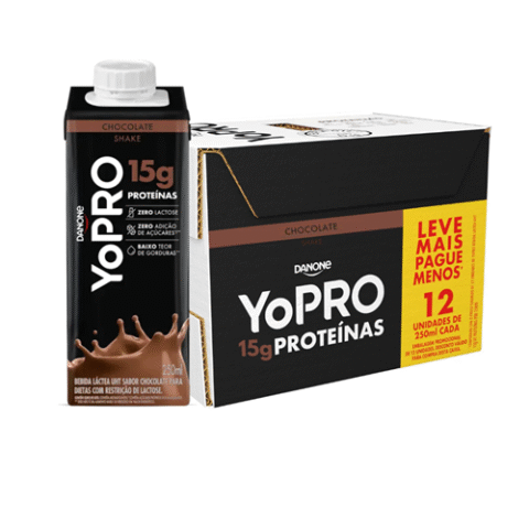 Pack 12 Unidades YoPRO Chocolate 15g Proteínas 250ml
