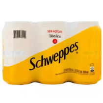 Pack 6 unidades Schweppes Tônica Sem Açúcar 350ml