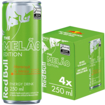 Pack de 4 Latas Red Bull Energético Melão Edition Maracujá e Melão 250ml