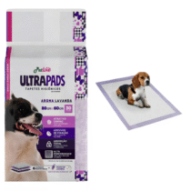 Petlike Tapete Higiênico Premium para Cães Ultrapads Aroma Lavanda 80cmx60cm com 30 Unidades