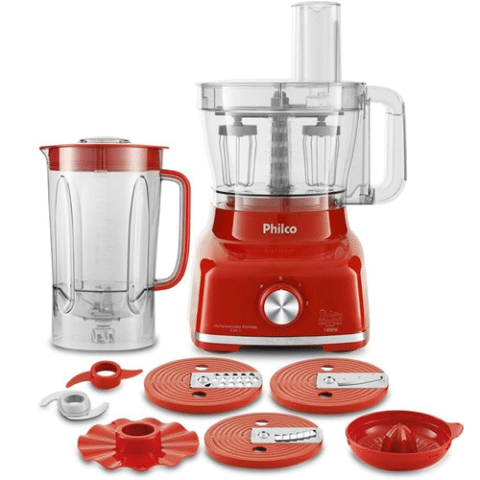 Philco Multiprocessador 1400W Vermelho 127v