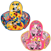 Piscina de Bolinhas Minnie ou Mickey Disney com Cesta de Basquete Zippy Toys