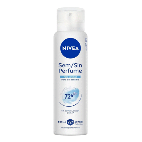 NIVEA Desodorante Antitranspirante Aerossol Sem Perfume 150ml